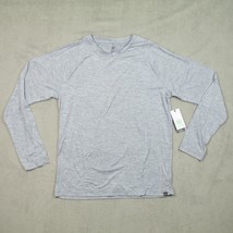 Gaiam T-Shirt Men Large Sleet Heather Long Sleeve Slim Fit Everyday Pull... - $19.55