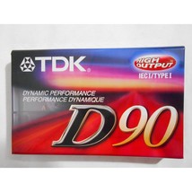 TDK D90 Dynamic Performance Blank Cassette Tape Pk Of 7 - £29.08 GBP