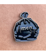 Men Are Trash Enamel Pin ♡ Funny Garbage Bag Novelty Anti-Love Breakup G... - $8.90