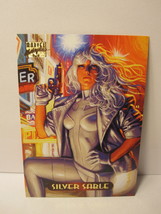 1994 Marvel Masterpieces Hildebrandt ed. trading card #110: Silver Sable - $2.00