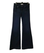 Free People Womens Mid Rise Wide Flare Leg Jeans Size 27 Boho Hippie  Y2K - $25.74