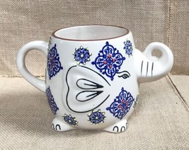 Royal 3D Hand Painted Elephant Coffee Mug Cup - £7.91 GBP