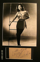 DOROTHY DANDRIDGE (ORIGINAL HAND SIGN AUTOGRAPH CARD &amp; PHOTO * - £392.26 GBP