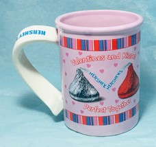 Hershey&#39;s Kisses Valentines And Kisses Be Mine 16 Oz. Pink Hot Chocolate Mug - £4.75 GBP