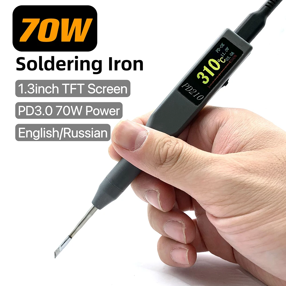 70W Intelligent Soldering Pen Mini Soldering  Temperature Adjustable PD2... - $221.41 CAD