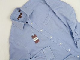 NEW $195 Hickey Freeman Dress Shirt! 14.5 34  *Heavier Weight Blue Twill* - £63.38 GBP