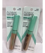 (2) 300 Medium  Almay Clear Complexion Concealer Salicylic Acid Calm COM... - $9.46 CAD