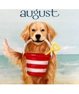 Golden Retriever Beach August Dog Days Poster Calendar 14 x 11&quot; Art DWDDCal - $41.09 CAD