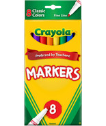 Crayola Washable Markers Fine Line 8 PACK - £4.63 GBP
