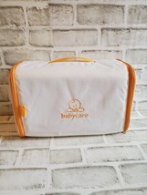 Small Baby Care Diaper Bag White with Yellow Trim &amp; Wipe-Clean Interior ... - $14.99