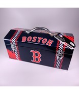 Boston Red Sox Metal Tool Box MLB Team Promark 62152 Divider Tray 16x7x8 - £23.22 GBP