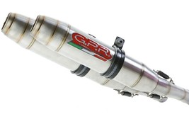 GPR Exhaust Ducati 1098 2006-2012 Pair Homolog Slip-On Deeptone Inox - £571.10 GBP