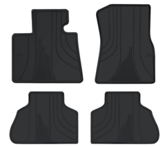 Matericuo 4pc All Weather Black Rubber Floor Mats Fits 2019-2022 BMW X5 X5M G05 - £37.30 GBP