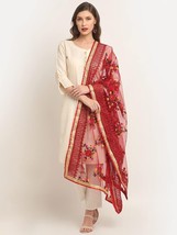 fancy dupatta embroidered for women Net chunri pulkari dupatta - $33.07