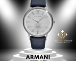 Emporio Armani Men&#39;s Quartz Analog Display Leather Strap Steel Watch AR1... - $131.76