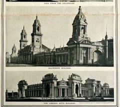1904 St Louis World&#39;s Fair Print Louisiana Purchase Exposition 9.75 x 7.5&quot; - £52.87 GBP