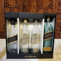 Johnnie Walker Collection Boxed 4 Empty Bottles Black Gold Platinum Blue Label - £15.82 GBP