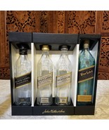 Johnnie Walker Collection Boxed 4 Empty Bottles Black Gold Platinum Blue... - £15.56 GBP