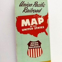 1959 Union Pacific Railroad Map of the United States Train Landmark Photos - £15.71 GBP
