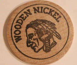 Vintage Silver City Wooden Nickel Meriden Connecticut 1976 - £3.15 GBP