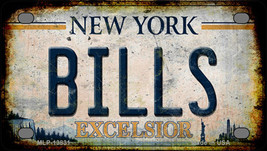 Bills Excelsior New York Rusty Novelty Mini Metal License Plate Tag - $14.95