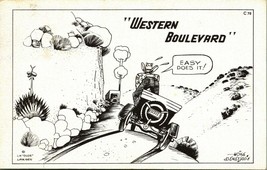 Hoke Denetsosie Artist Signed Comic Western Boulevard Dude Larsen Postcard - £3.18 GBP