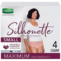 Depend Incontinence Postpartum Underwear Women Pink/Black/Teal/Berry Small - €8,91 EUR