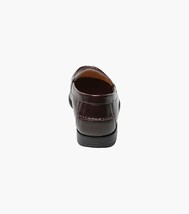 Nunn Bush Drexel Moc Toe Penny Loafer Dress Shoes Burgundy 84744-601 image 7