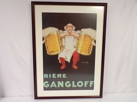 Jean D&#39; Ylen Biere Gangloff Beer 23x31&quot; Framed Poster Art  - £115.97 GBP