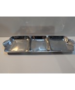Vintage Hacienda Real Scalloped Handled Divided Tray - $413.96 MXN