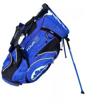 Sun Mountain Four 5 Blue Golf Bag - 14 Way Divider, 5 Zipper, Beverage Pocket - £101.87 GBP