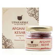 UPAKARMA Pure Natural Finest A Grade 1 Gram Afghani Kesar Saffron Threads Pack - £30.94 GBP