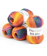 Papatya crochet yarn for Scarfs and Blouses. Pack of 5 Skeins - $33.99