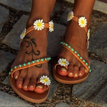 Summer Women Shoes Flat Heels Gladiator Sandals Fashion Female Comfortable Sweet - £21.64 GBP