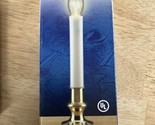 SYLVANIA Electric Window Candle  Brass Look Base 9in New In Box - £13.83 GBP