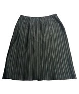 blue ice pleated black Gray midi skirt Size 10 - £22.48 GBP