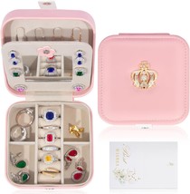 Small Jewelry Box Jewelry Organizer Travel Jewelry Case Portable Jewelry Organiz - £19.59 GBP