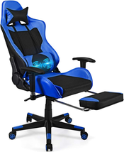 Gaming Chair - Ergonomic Gaming Chair with Footrest for Women Racing Esports Com - £166.89 GBP