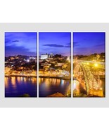 Dom Luiz Bridge in Porto Skyline Porto Canvas Print Porto Wall Art Portu... - £39.28 GBP