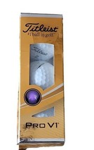 Tileist Pro V1 One Sleeve Of Golf Balls - 3 Balls Total Unused - Personalized  - $5.87