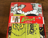 Dr Seuss Grinch Mens Pajama socks Gift Set Sz XL Gift Box - $49.95