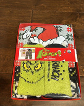 Dr Seuss Grinch Mens Pajama socks Gift Set Sz XL Gift Box - $49.95