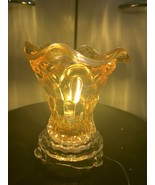 Glass GOLD Electric Aroma Lamp Oil and Wax Tart Warmer - £18.21 GBP+