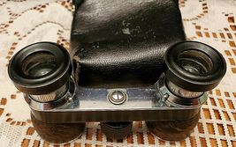 VINTAGE JASON SMALL BINOCULARS (OPERA GLASSES) 2.5X WITH CASE MADE IN JAPAN image 4