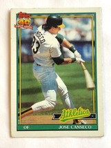 1991 Topps #700 Jose Canseco Oakland Athletics MLB Baseball Trading Card - £0.93 GBP