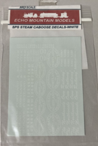 Echo Mountain Models Sps Steam Spokane Portland Seattle Ho White Caboose Decals - £8.17 GBP