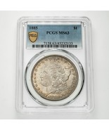 1885 $1 Argent Morgan Dollar Évalué Par PCGS Comme MS63 Magnifique Pièce! - €108,48 EUR