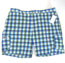 Tommy Bahama Island Cargo Cayman Lanai Plaid Swim Shorts Sz 3XLT Trunks Big Tall - £30.33 GBP