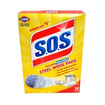 SOS Steel Wool Soap Pads 18 Pack - £5.55 GBP