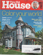 This Old House Magazine JULY 2016 Color Your World/ Detroit&#39;s Big Comeback - £1.96 GBP